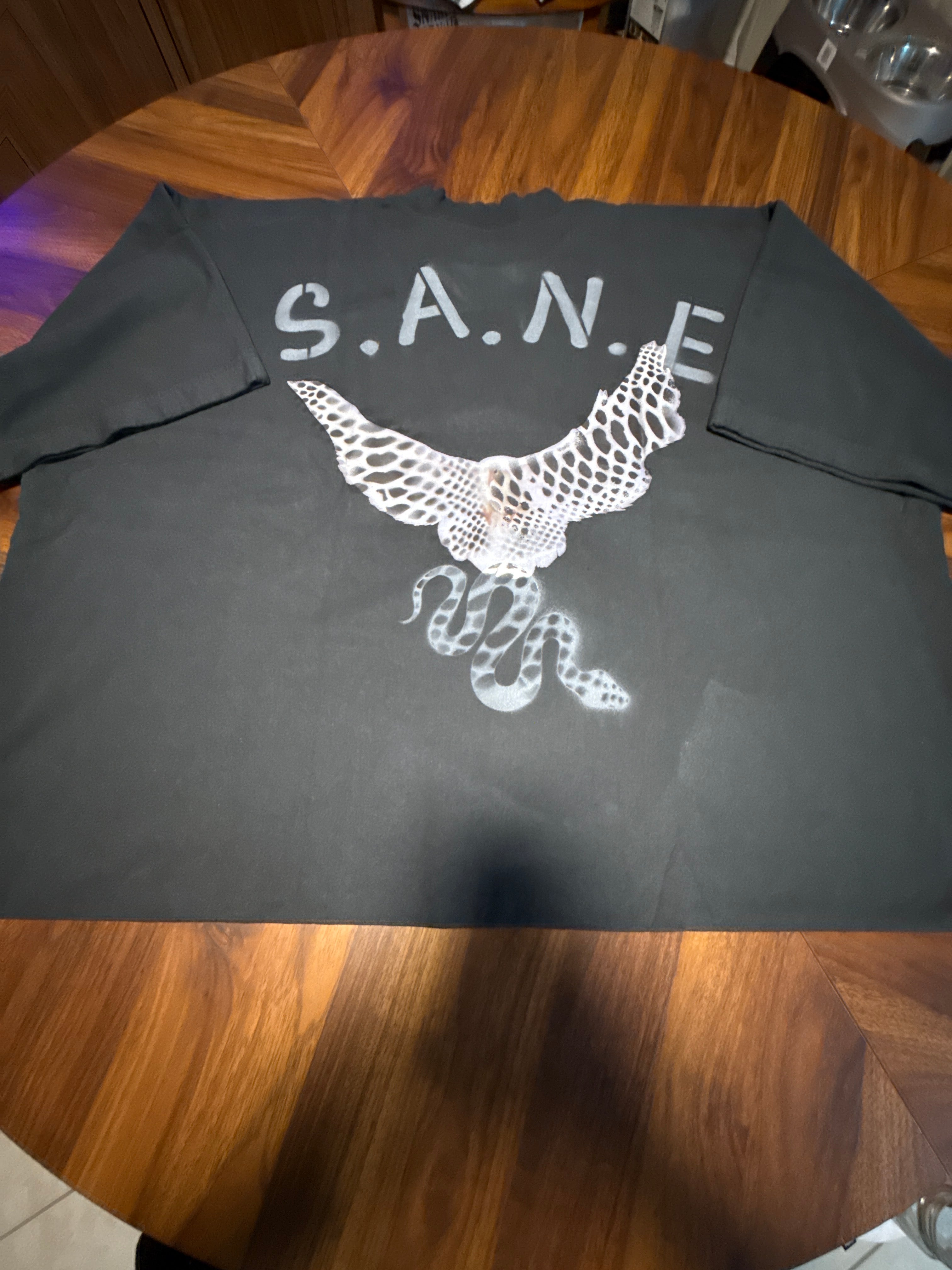 S. A. N. E. exclusive oversize large crop top Dove T