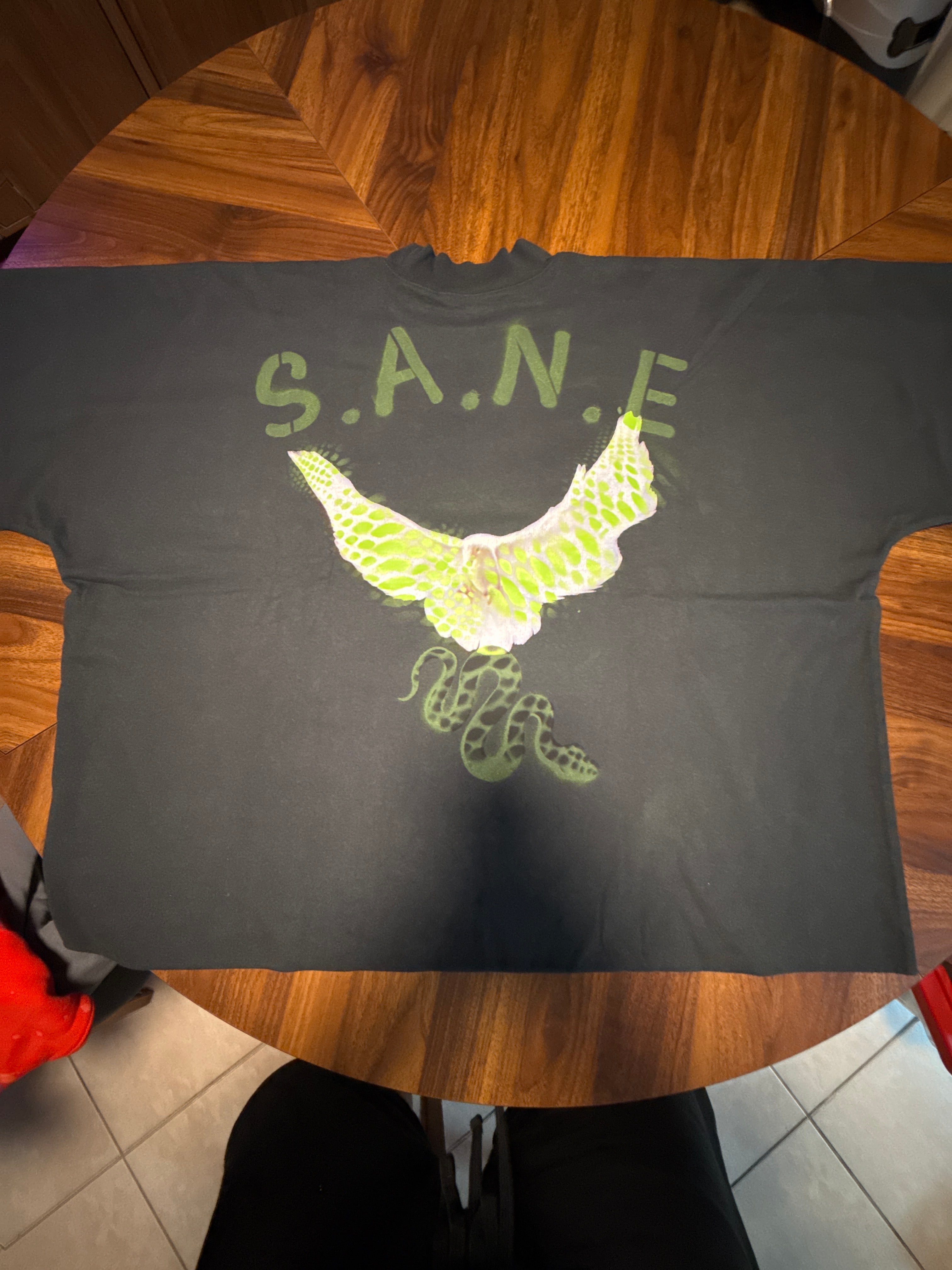 S. A. N. E. exclusive oversize large crop top Dove T
