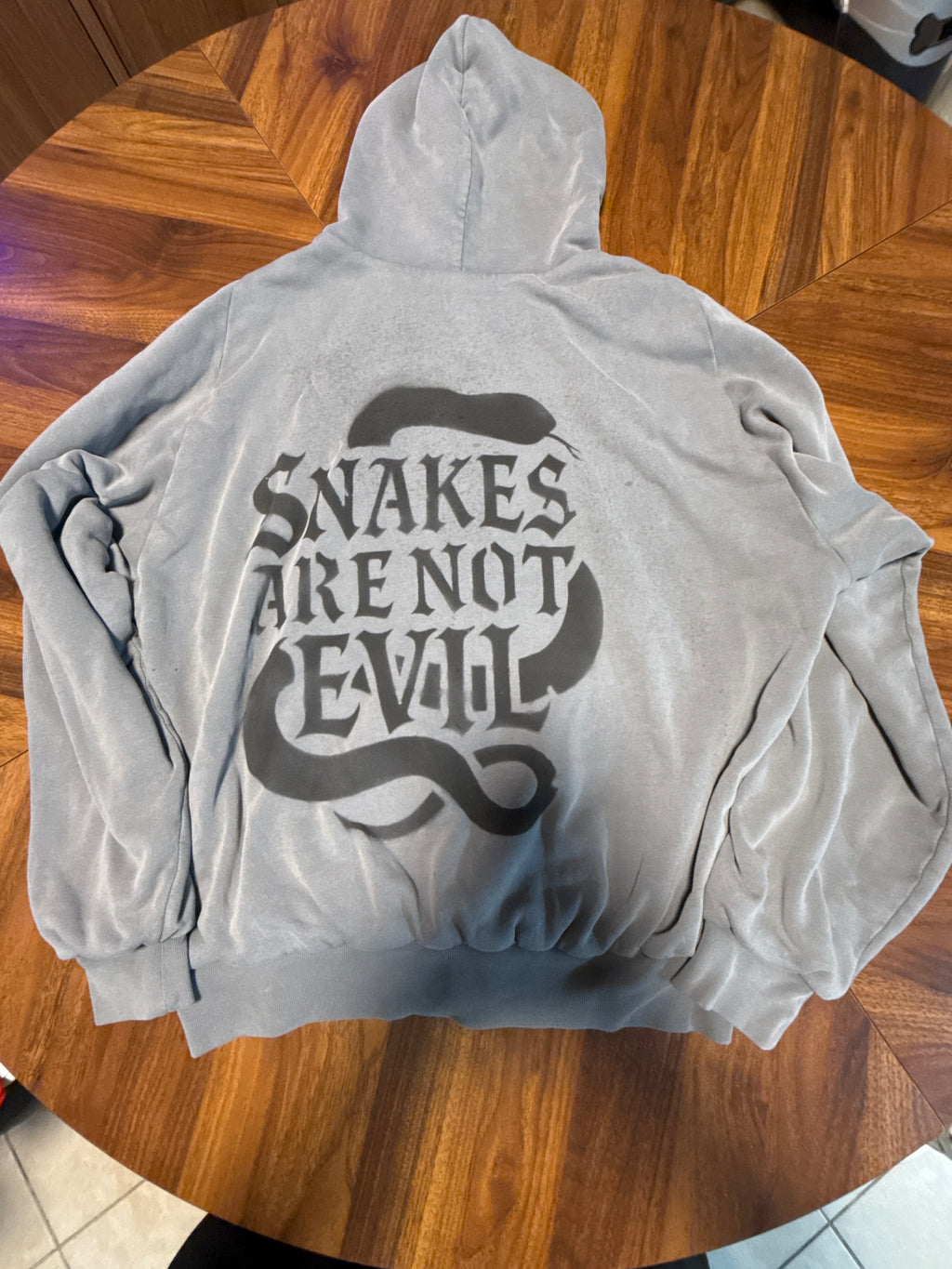 S. A. N. E. double layer large zip up hoodie