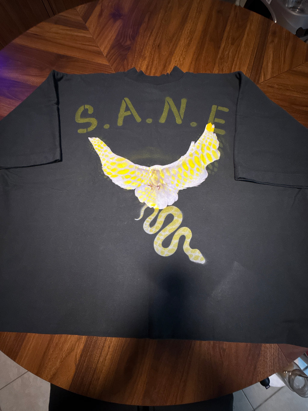 S. A. N. E. exclusive oversize large crop top doveT