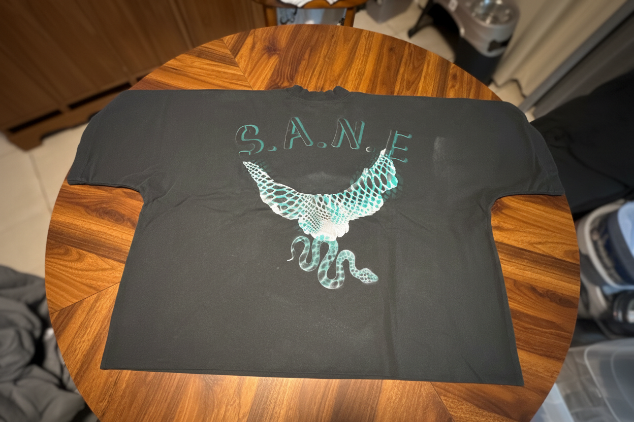 S. A. N. E. exclusive oversize large crop top Dove T