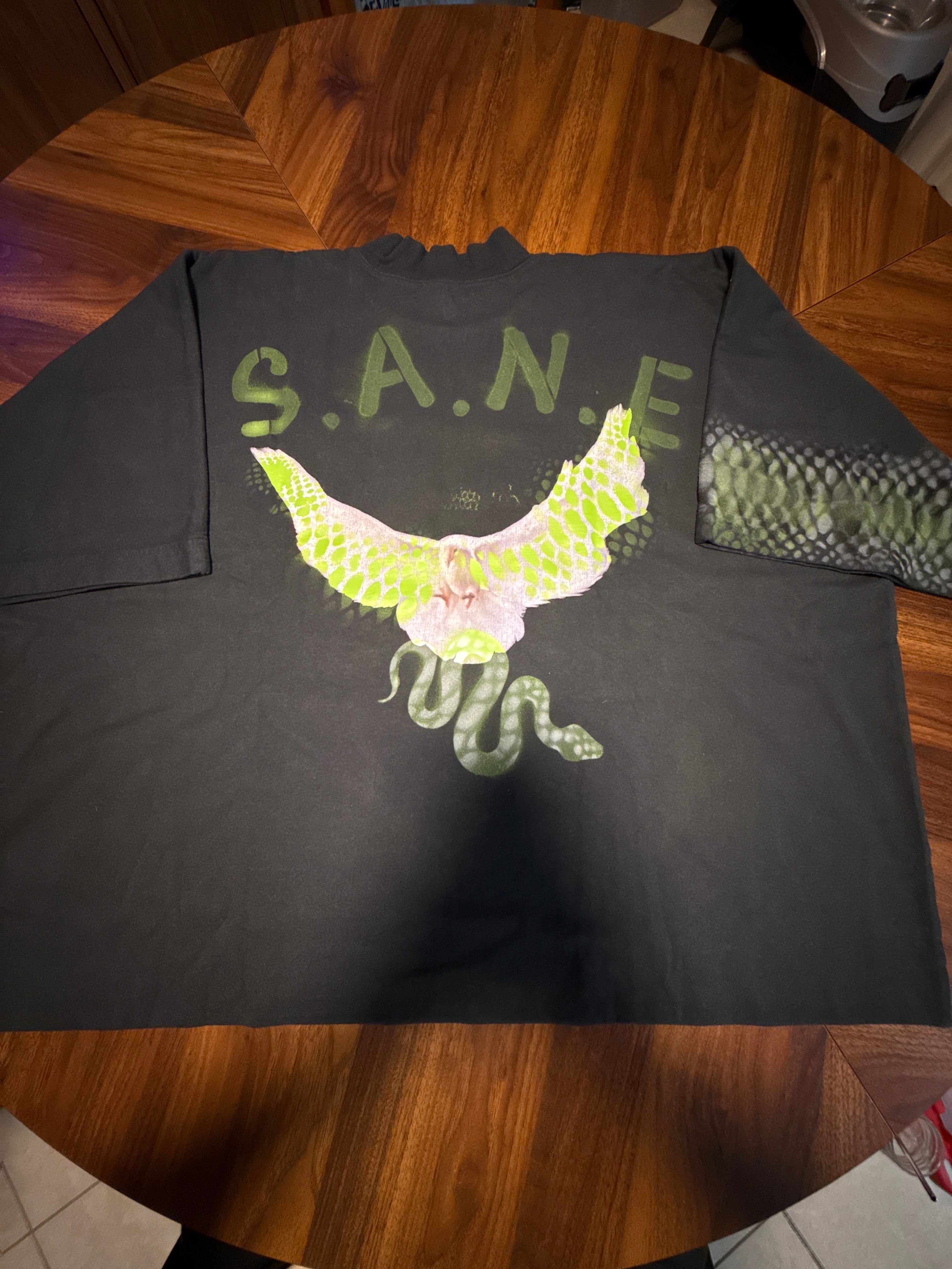 S. A. N. E. exclusive oversize large crop top Dove T