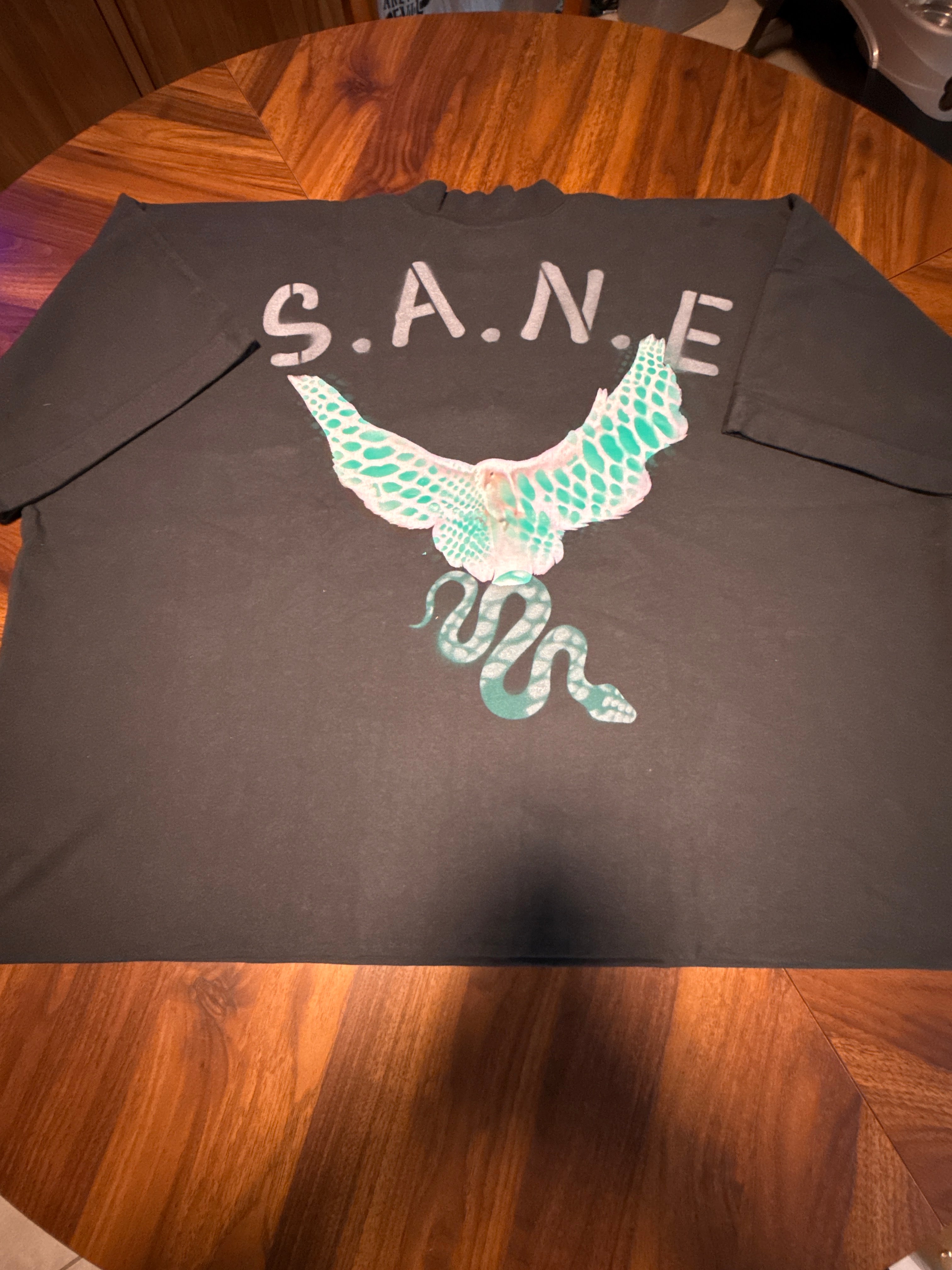 S. A. N. E. exclusive oversize large crop top Dove T