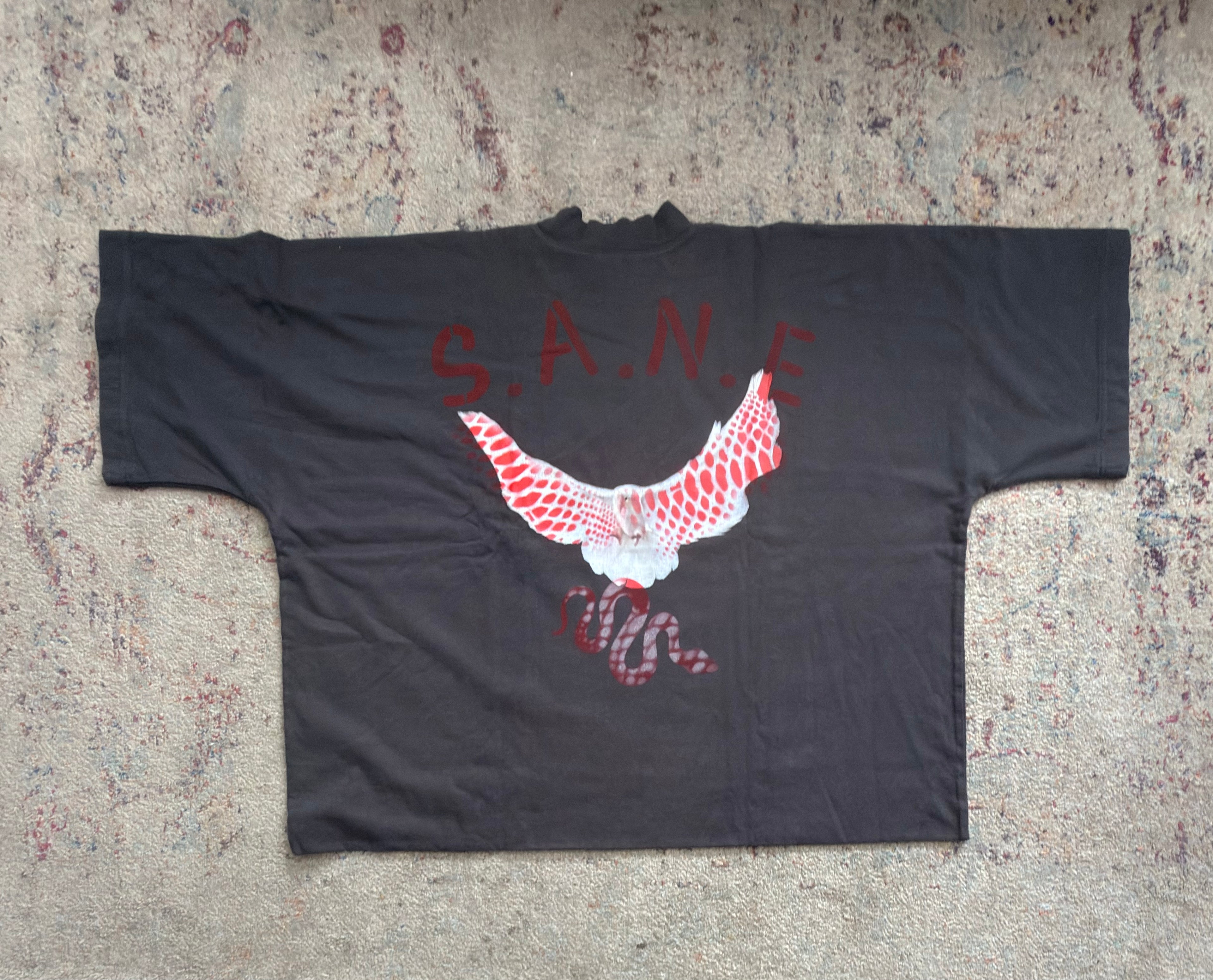 S. A. N. E. Exclusive oversize large crop top Dove T
