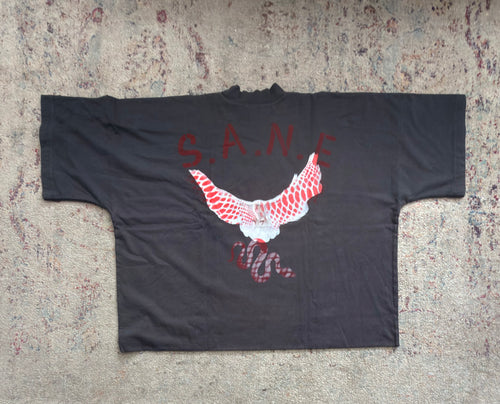 S. A. N. E. Exclusive oversize large crop top Dove T