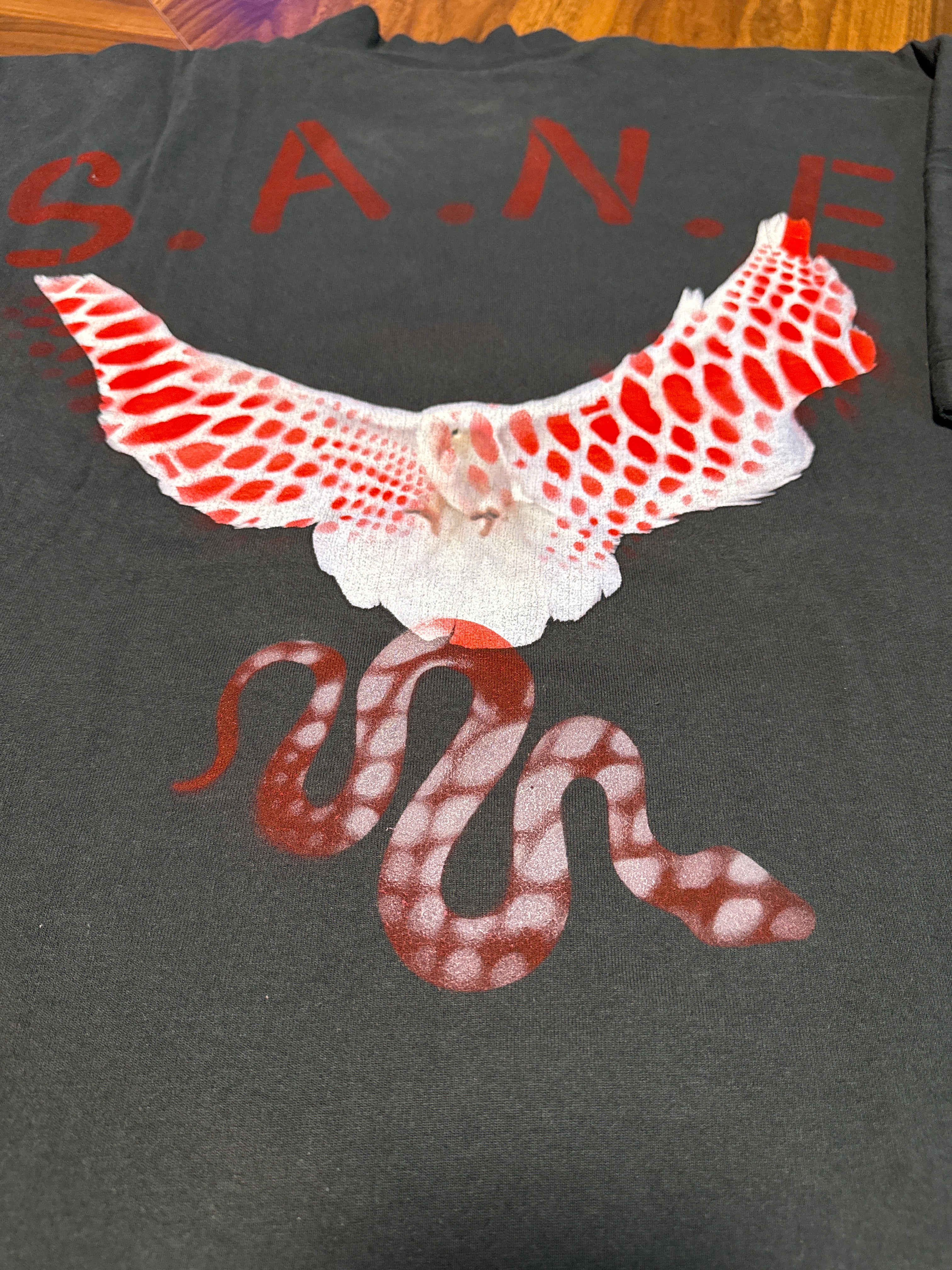 S. A. N. E. exclusive oversize large crop top Dove T