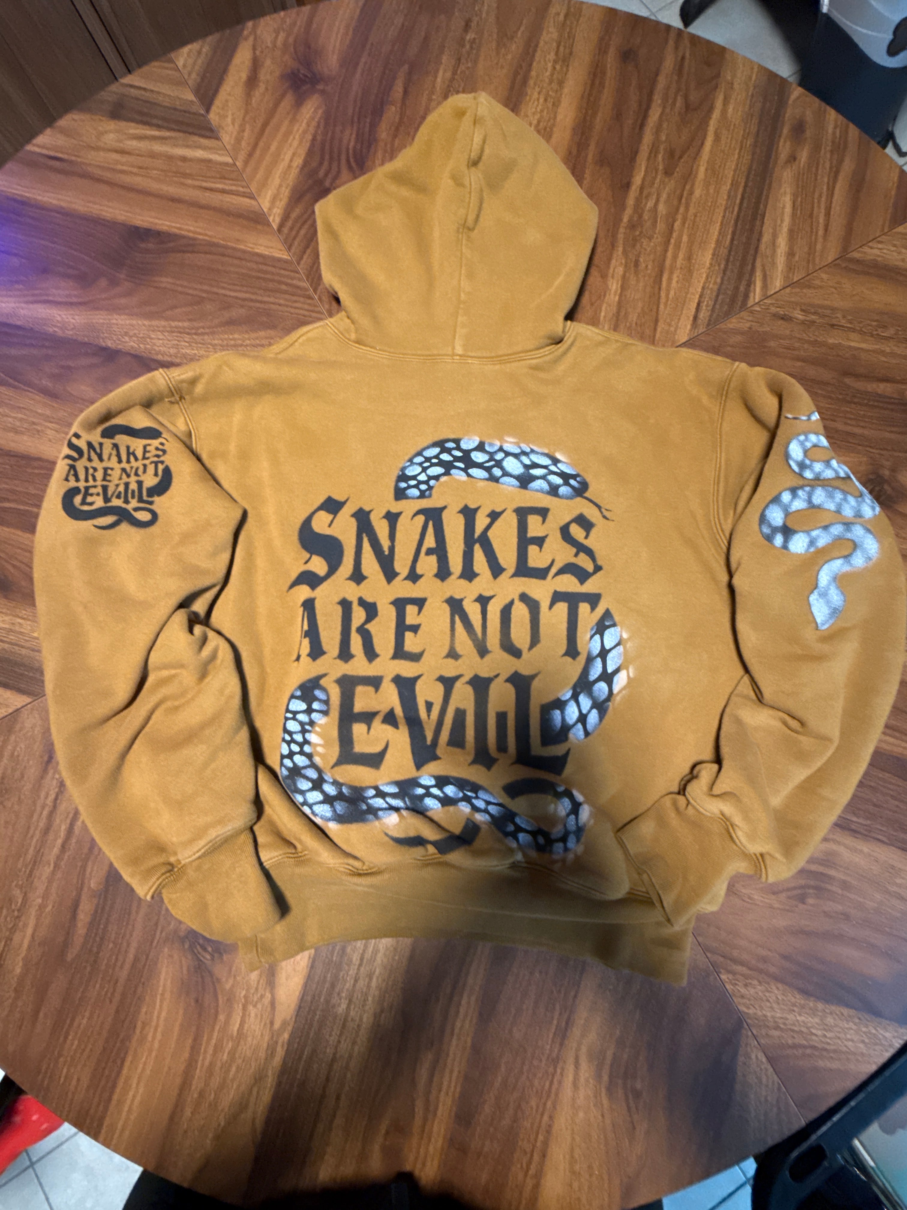 S. A. N. E. exclusive extra small double layer hoodie bronze