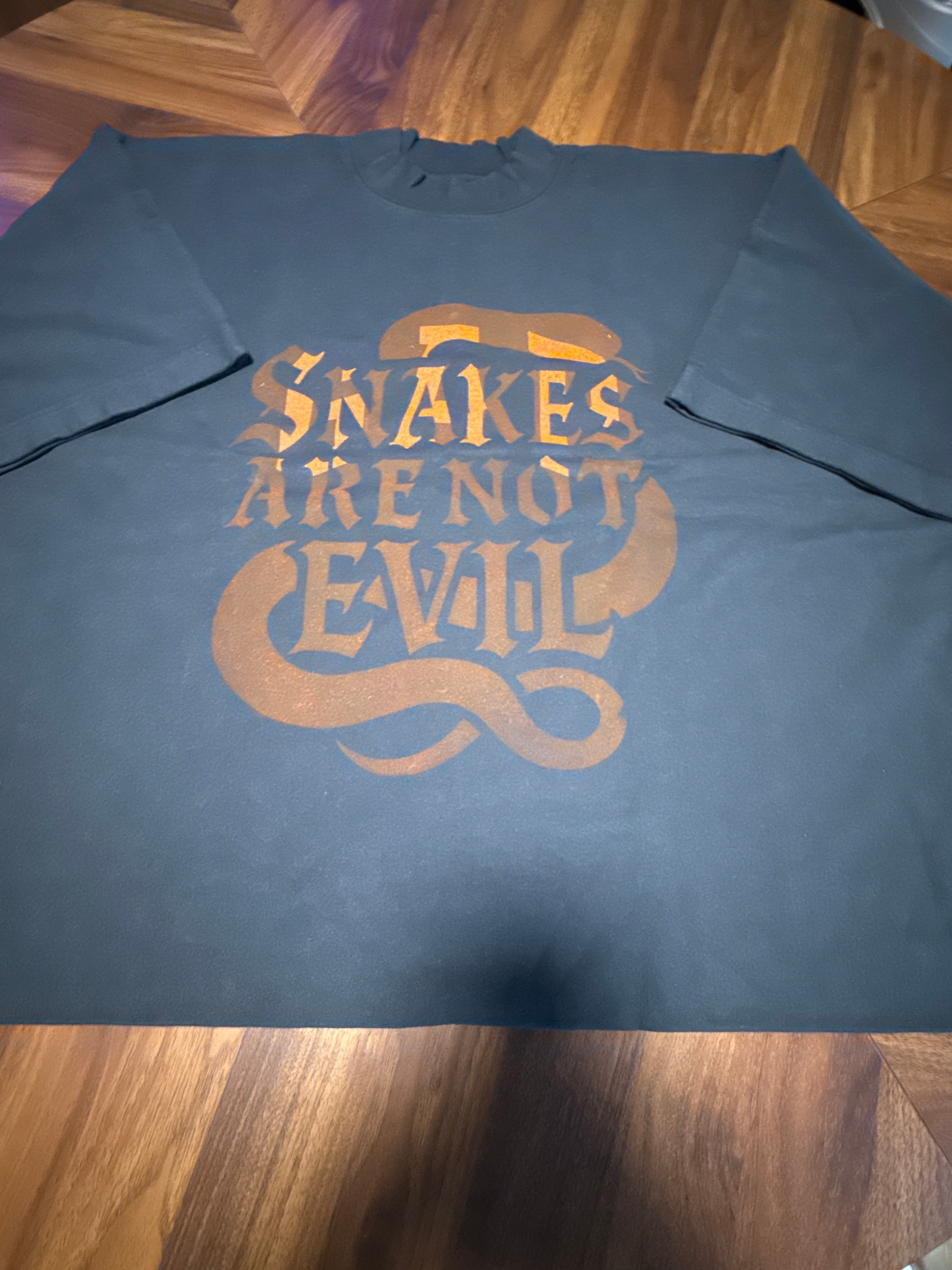 S. A. N. E. exclusive oversize large crop top dove T